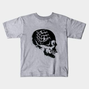 Rubik's cube skull Kids T-Shirt